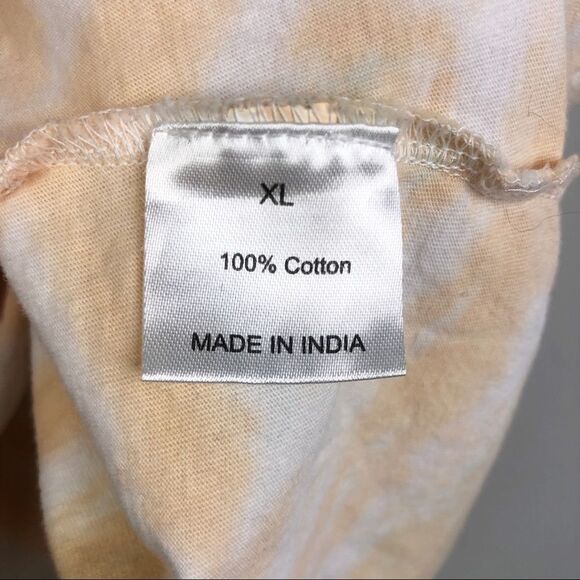 VIBE N’ | Tie Dye Tie Front Tank Top Orange White Pink Blue Women’s Size X-Large - Picture 6 of 8